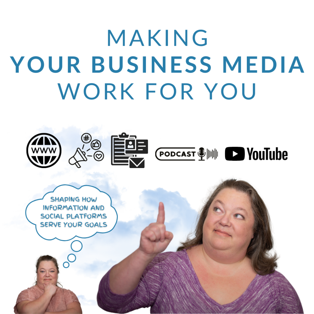 website design, marketing, graphic design, content creation, podcast and YouTube management.